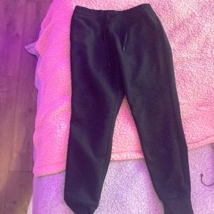 black joggers